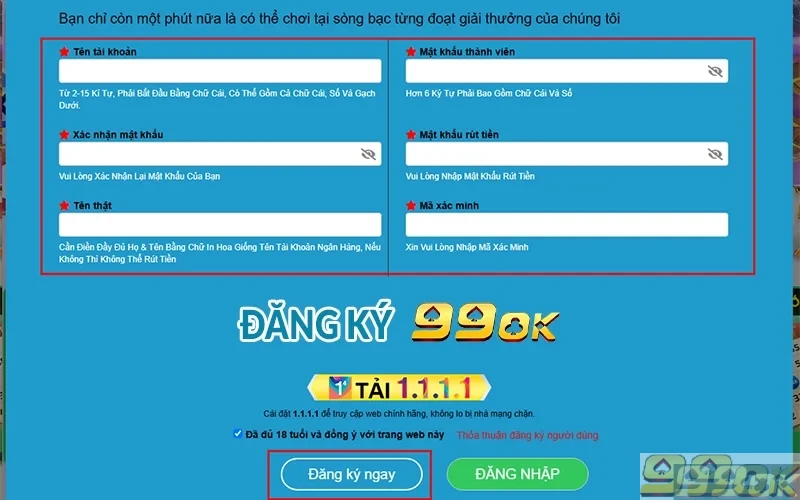 Đăng ký 99OK